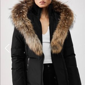 Mackage Adali fox fur-trimmed down puffer coat.